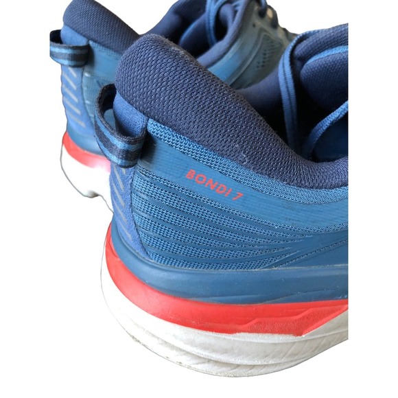 HOKA One Mens Bondi 7 Running Tennis Shoes Size 12 - Picture 14 of 14